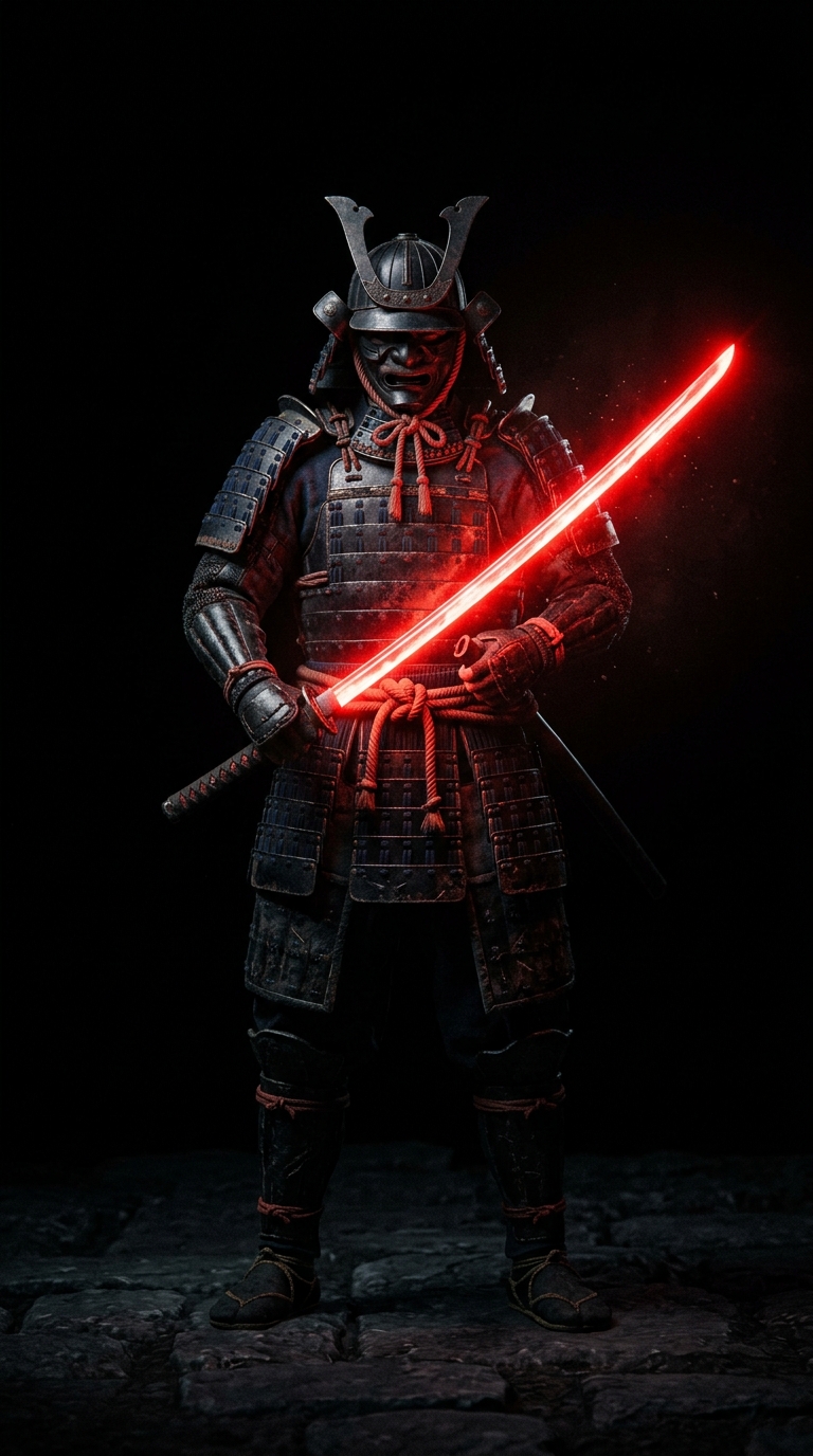 Samurai AMOLED wallpaper