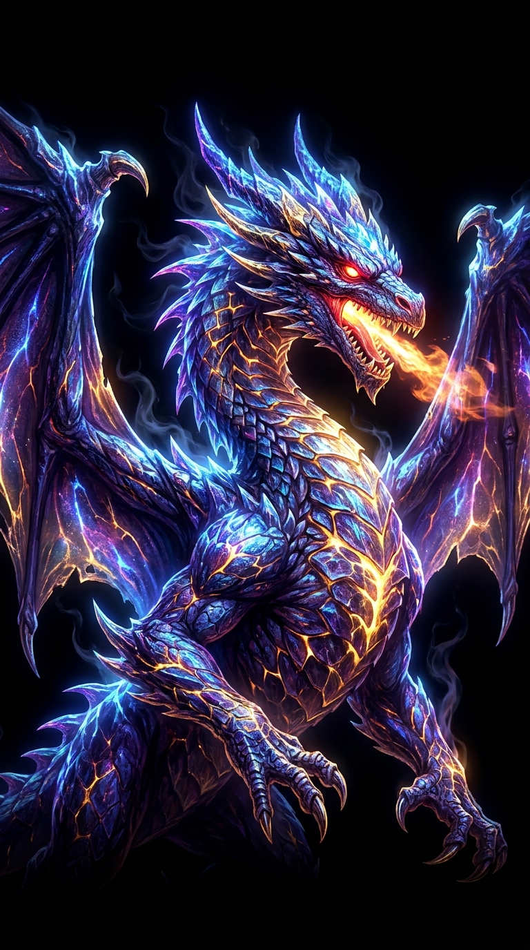 Frost Dragon AMOLED wallpaper